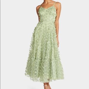 Beautiful Butterfly Maxi Dress in Green